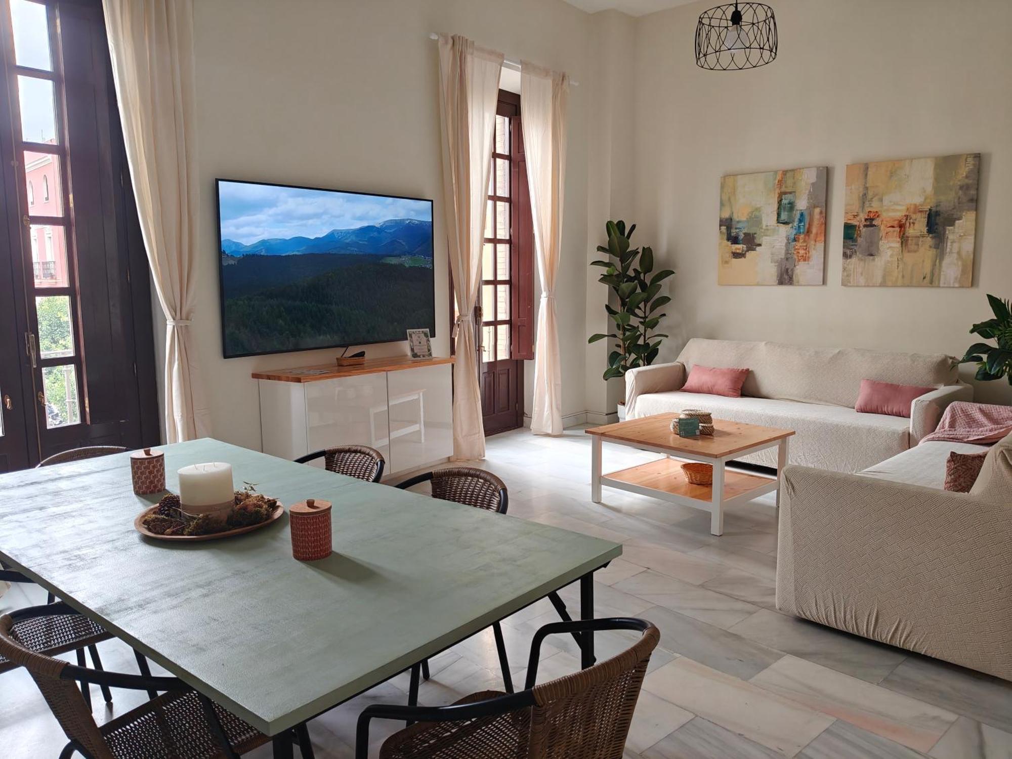 Charming Bright Apartment With Balconies On Cuesta Del Rosario Sevilla Exteriér fotografie